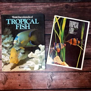 Lote Paquete Libro Peces Tropicales Tapa Dura Grande x 2 Enciclopedia De Colección 1978 - Imagen 1 de 12