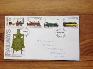 GB Railways 1975 First Day Cover , Bournemouth pmk. Free UK P&P - Picture 1 of 3