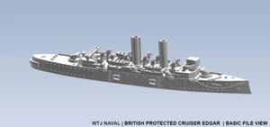 1:2400 HMS Edgar - Picture 1 of 1