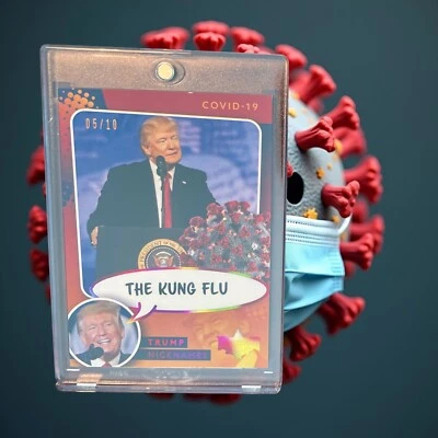 2020 Decision Trump Nicknames Kung NN29 The K Flu RAINBOW FOIL 05/10 ULTRA RARE! - Image 1 of 2