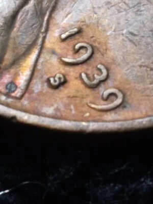 1939 S Lincoln Wheat Cent Improper Alloy Mix Die Break  Strike Doubling Errors - Image 1 of 4