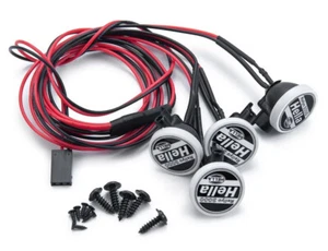 RC Racing Spotlights Car Upgrade x4 White LED Front Search Lights Headlamp Cover - Picture 1 of 4