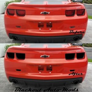 2010-2013 Camaro Tail Light Blackout Kit Vinyl Overlays Reverse Light Bonus