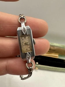 Bulova Ladies "Miss Liberty" 1934 10K Rolled Gold Plate W/Diamond (For Parts) - Picture 1 of 7