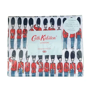Cath Kidston London Guards Soldiers Christmas FULL Sheet Set 4PC - Picture 1 of 3