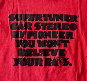 Vintage 1980'S PIONEER CAR STEREO SUPERTUNER PROMO T-SHIRT LARGE 42-44 HANES USA - Picture 1 of 6