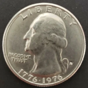 1976 D Washington Quarter Error Obverse Crack Reverse Double Die Quarter Dollar - Picture 1 of 9