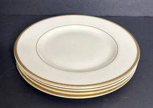 4 Royal Doulton Heather Bread & Butter Plate 6 5/8" Ivory Gold Trim - Picture 1 of 5