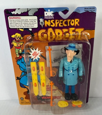 Inspector Gadget Go Go Gadget Expanding Legs Figure 1992 Tiger Toys DIC New Cover