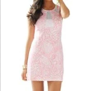 Lily Pulitzer Pink Hubba Kaylee Shift Dress Sz M B-I - Picture 1 of 5