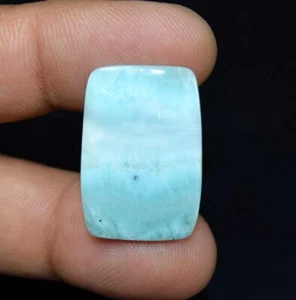 15.90 Cts. 100% Natural Larimar Cushion Cabochon 27*18.5*3 mm Loose Gemstones - Picture 1 of 3