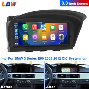 For BMW E90 2005-2012 CIC 8.8'' Car Multimedia Screen Android Auto Wifi Carplay - Picture 1 of 12