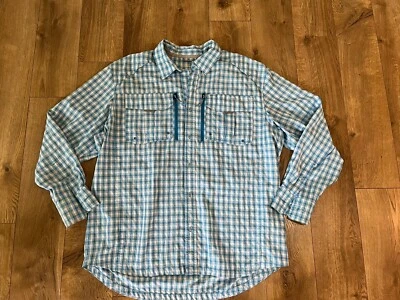 Рубашка Cabelas Guidewear мужская размер XL на пуговицах для рыбалки без зоны мухи защита от насекомых - Изображение 1 из 4