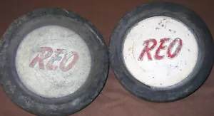 2 pneumatici antichi vintage REO Speedwagon ruota motrice rasaerba (A) - Foto 1 di 2