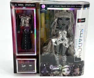 Abito bambola moda Rainbow High Shadow serie 1 Luna Madison scala di grigi 2021 - Foto 1 di 6