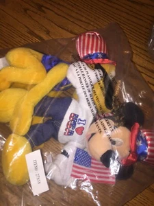 Micky and Pluto 4th of July Plush 6" inch - Picture 1 of 3