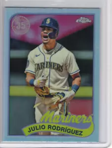 Julio Rodriguez 2024 Topps Chrome 1989 Insert #89CB-6 Seattle Mariners - Picture 1 of 2
