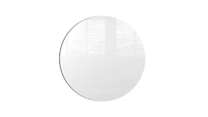 80 cm diameter round magnetic panel in white - frameless white board - Picture 1 of 6