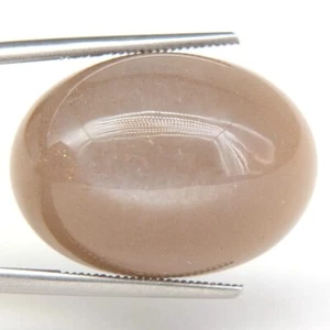 SHOLA Echt 27,60 Ct Natürlicher Braun Mondstein aus Indien - Picture 1 of 3
