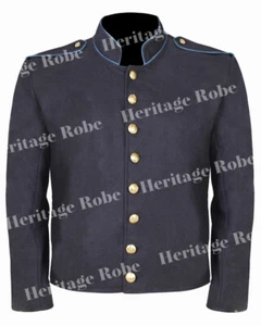 Civil War Infantry - Shell jacket - with shoulder straps & Sky Trim - Oversizes - Picture 1 of 6