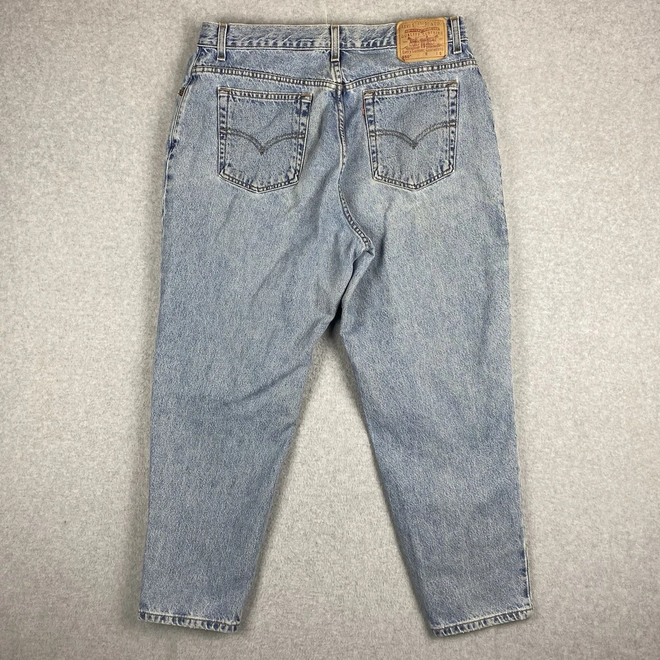 Vintage Levis 550 Jeans Womens 18 Blue Relaxed Fit Tapered Leg Y2K Denim Pants - Image 1 of 4