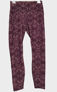 FABLETICS PURPLE GEOMETRIC PRINT STRETCH ANKLE LEGGING  Sz. M - Picture 1 of 6