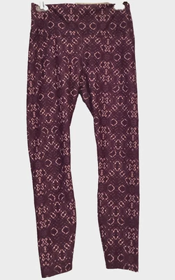 LEGGING TOBILLO ELÁSTICO ESTAMPADO GEOMÉTRICO MORADO FABLETICS Talla M Foto 1 de 4