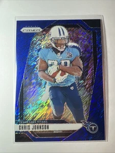 2024 Panini Prizm - Chris Johnson #284 FOTL Blue Shimmer #/25 - Picture 1 of 2