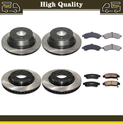 Juego de 6 almohadillas de freno rotores de disco para Isuzu Ascender 4,2 L Foto 1 de 4