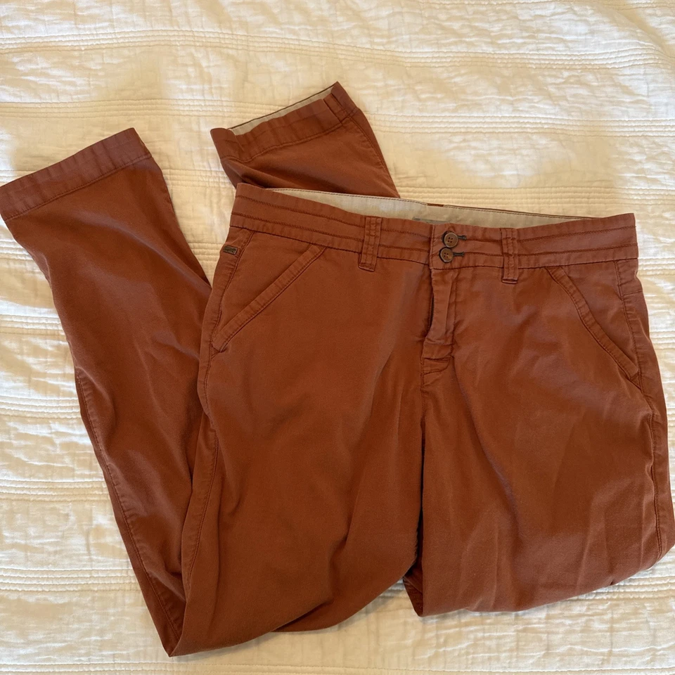 Horny Toad Pants Womens 10 Orange Elsa Straight Cotton Nylon Hiking Outdoors - Image 1 of 4