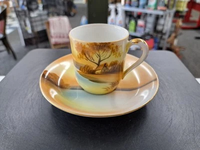 Vintage Lot Of 6 Noritake "Tree In The Meadow" Cups & Saucers. Made In Japan.  - Image 1 of 4