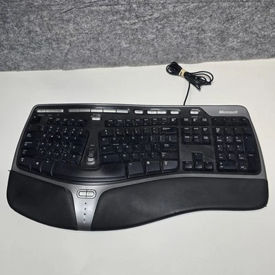 Microsoft Natural Ergonomic Keyboard 4000 V1.0 KU-0462 Wired Tested OEM - Image 1 of 4
