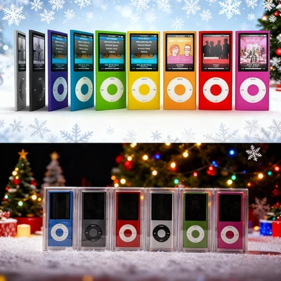 New Sealed Apple iPod Nano 4th Gen 8GB 16GB Grey  Silver Blue Pink Green Red - Image 1 of 3