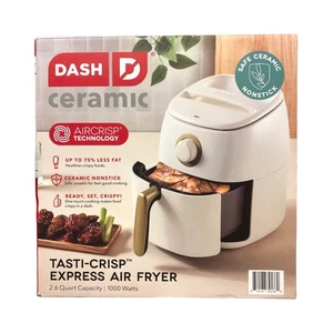 Dash Ceramic Tasti-Crisp Express Air Fryer, 1000 Watts, 2.6 Qt Capacity - White - Picture 1 of 3