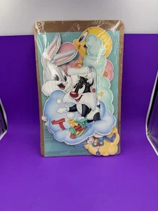 Vintage Baby Looney Tunes, Wooden Wall Decor, Set of 4, Bugs Bunny, Tweety etc - Picture 1 of 5