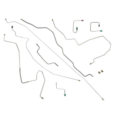 Kit de línea de freno tubos completos sin ABS 1995-01 Jeep Cherokee XJ acero inoxidable 9 piezas Foto 1 de 4