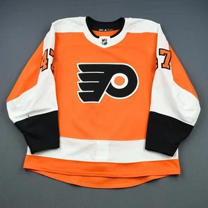 2018-19 Andrew MacDonald Philadelphia Flyers Game Used Worn NHL Hockey Jersey - Picture 1 of 5