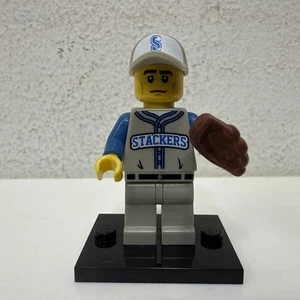 LEGO Baseball Fielder Collectible Minifigure Series 10 (71001) Col157 Stackers - Picture 1 of 5