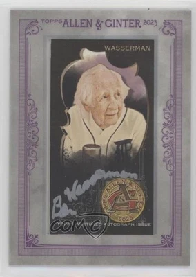 2023 Topps Allen & Ginter X /25 Benny Wasserman #MA-BW Rookie Auto RC - Image 1 of 2