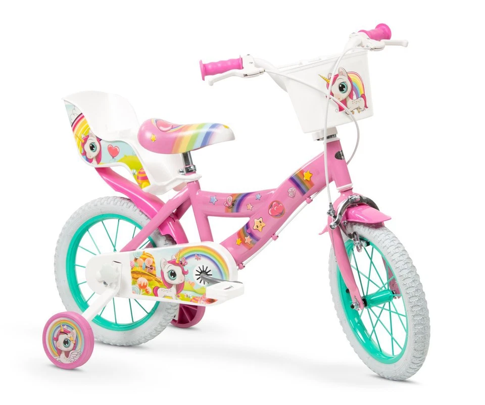 16" 16 Zoll Kinder Mädchen Fahrrad Mädchenfahrrad Rad Bike Unicorn Einhorn  - Bild 1 von 1