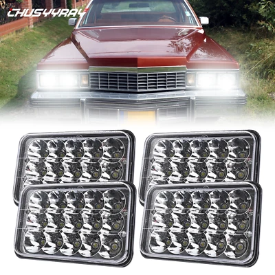 4 PIEZAS FAROS LED 4X6" Hi/Lo para Chevrolet C1500/C2500/C3500 1988-1989 Foto 1 de 4