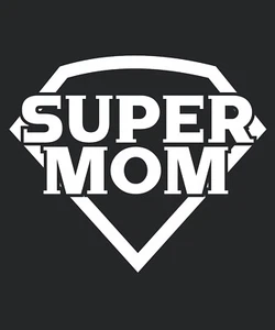 T-Shirt - SUPER MOM-MOM-100 - Picture 1 of 1