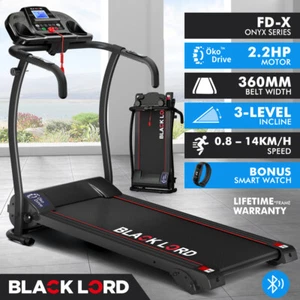BLACK LORD Treadmill Electric Exercise Running Machine Foldable Walking Pad - Picture 1 of 12