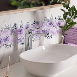 Wall Stickers Waist Line Living Room Tile Stickers Backsplash Baseboard - Picture 1 of 37