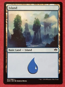 Magic The Gathering DUEL DECKS SPEED VS CUNNING ISLAND 77 land card MTG - Picture 1 of 2