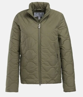 Barbour Bindweed Quilted Puffer Light Khaki Jacket UK10 - Image 1 of 4