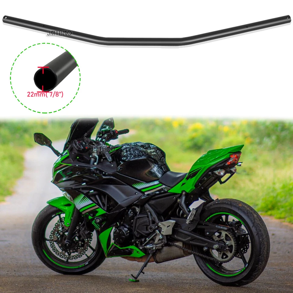 Manillar de barra de arrastre cero de 7/8" para motocicleta Kawasaki Ex650 Ninja 650 2012-2016 Foto 1 de 4