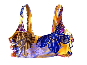 Junior's S Bikini Top Yellow Bralette Swimwear - Hula Honey  - Picture 1 of 7