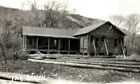 1941 Log Cabin Construction IXL Ranch Dayton Wyoming WY RPPC Photo Postcard