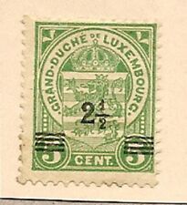 1918 LUXEMBOURG Stamp..2 1/2 on 5 C..'Coat of Arms'..A9/112..hinged on paper.
